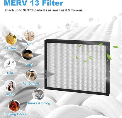 4 Packs 14 x 17.5 x1.75 MERV 13 Replacement Dehumidifier Filter - Image 3