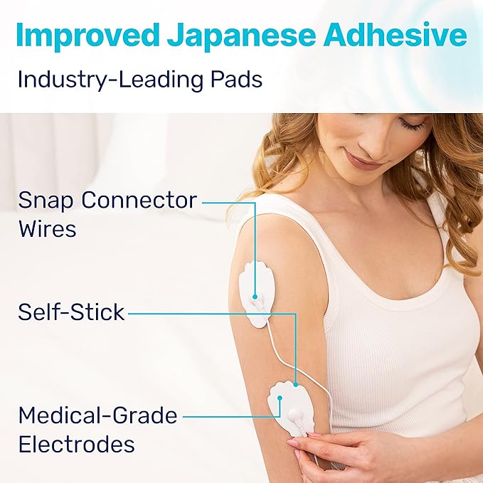 MEDVICE Rechargeable Tens Unit Muscle Stimulator, 2nd Gen 16 Modes & 8 Upgraded Pads for Natural Pain Relief & Management, FDA Cleared Electric Pulse Impulse Mini Massager Machine