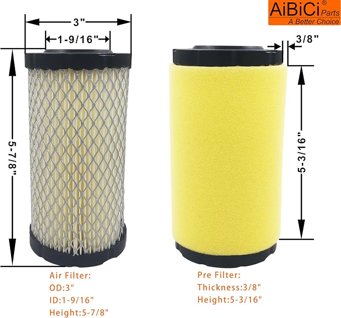 793569 Air filter for Briggs & Stratton 793685 John Deere GY21055 MIU11511 - Image 4