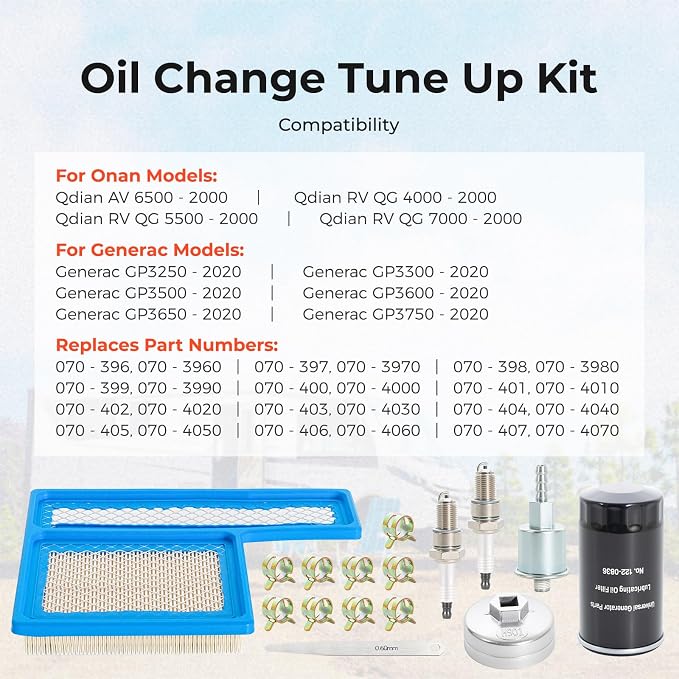 Tune Up Kit for Onan RV QG 5500 7000 Generator Marquis Gold Platinum - Image 4