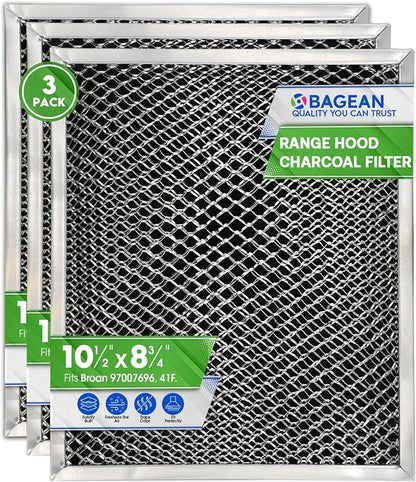 Stove Hood Vent Filter 10.5" x 8.8" 41F 97007696 Fits Nutone & Broan Range Hood by Bagean