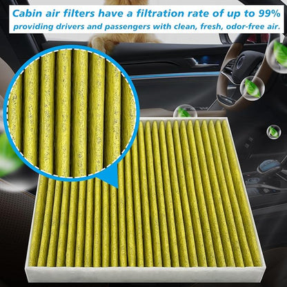 Cabin Air Filter JMY09 Fit for 2013-2016 Dart, 2003-2008 Vibe, 2005-2023 Tacoma - Image 2