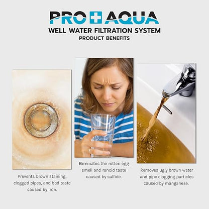 PRO+AQUA Heavy Duty Whole House Well Water Filter System - Image 2