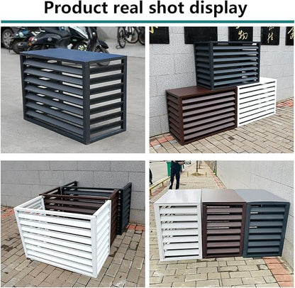 Aluminum Outdoor Condenser Protective Cover, freestanding Enclosure to Cover - Image 4