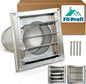 Wall Vent Cover with Metal Mesh Screen, Exterior Hood Vent by Unknown
