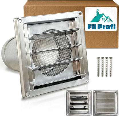 Wall Vent Cover with Metal Mesh Screen, Exterior Hood Vent by Unknown