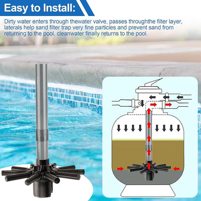 SX180DA Lateral Assembly for Hayward S180T Sand Filter, Pool Sand Filter Parts - Image 4