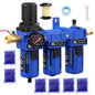 NEWPO 1/2'' NPT Compressed Air Filter Regulator Lubricator Combo by NEWPO