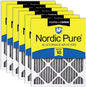 Nordic Pure 12x24x1 Furnace Air Filters MERV 10 Pleated Plus Carbon 6 Pack by NordicPure