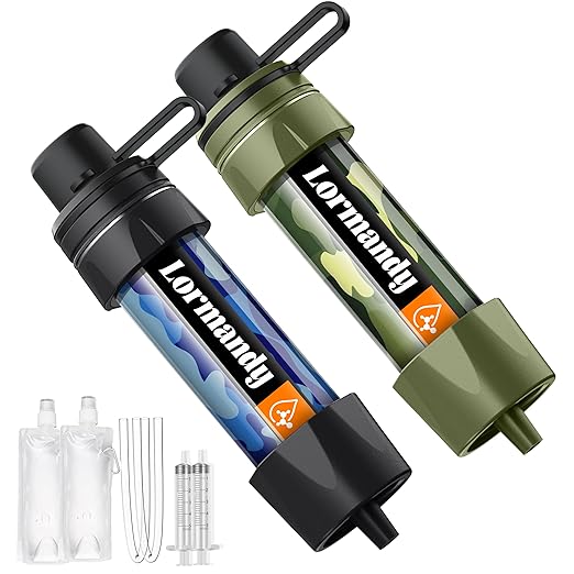 Water Filter Straw by Lormandy