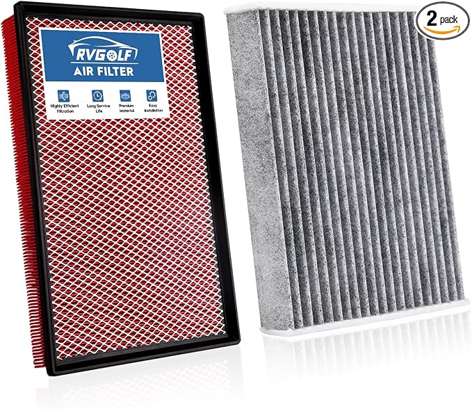 Engine+Cabin Air Filters Fit for RAM 1500 2016-2018, RAM 1500 Classic 2019-2020 by RVgolf