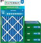 Filterbuy 12x24x4 Air Filter MERV 13 Optimal Smoke & Allergy Defense, by Filterbuy