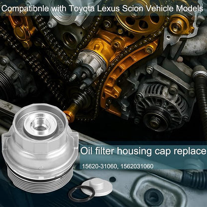 Oil Filter Housing Cap Assembly Compatible - Image 3