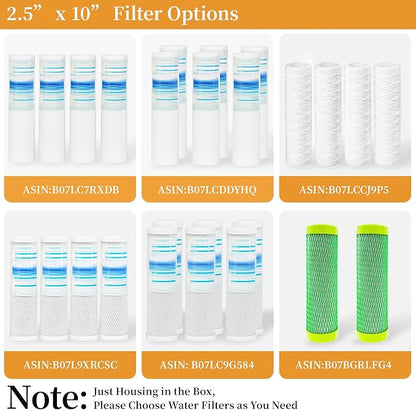 Geekpure 10-Inch Whole House Slim Water Filter Housing - Image 8