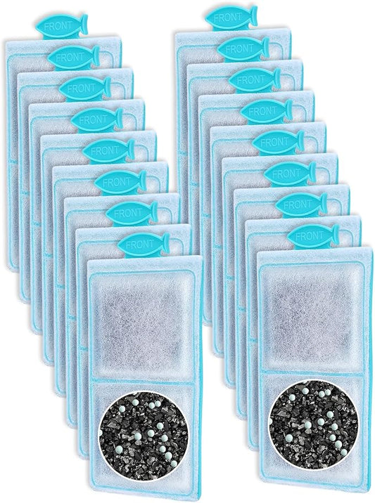 16 Pack Fish Tank Filters Compatible by Cunina