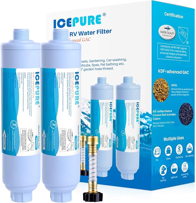 ICEPURE RV Water Filter system for Garden, Boat Hose for Drinking, Car Washing by ICEPURE