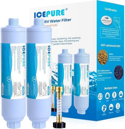 ICEPURE RV Water Filter system for Garden, Boat Hose for Drinking, Car Washing by ICEPURE