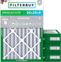 Filterbuy 20x23x4 Air Filter MERV 8 Essential Dust & Allergy Defense, by Filterbuy