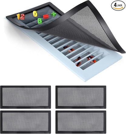 Magnetic Floor Register Vent Covers, 5.5 x 12 Inch Air Vent Filter Mesh by ServetoMakeYourLifeEasier
