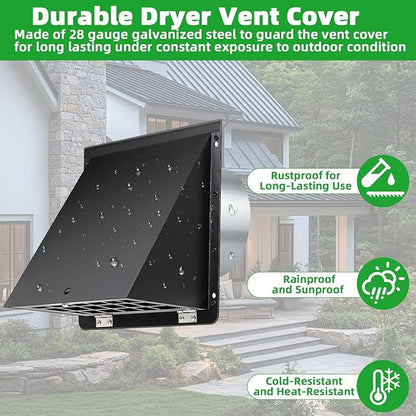3 Inch Dryer Vent Cover Outside - Image 4