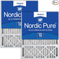 Nordic Pure 20x25x5 Honeywell/Lennox Replacement MERV 12 Air Filters 2 Pack by NordicPure