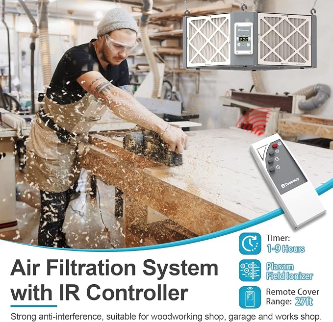360° Woodshop Air Filtration System Woodworking - Image 7