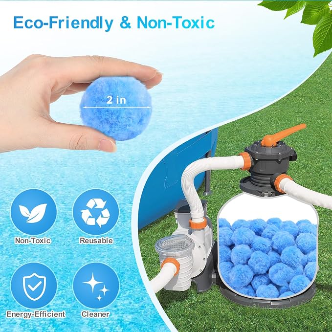 Askyli 2.9 lbs Pool Filter Balls - Image 3