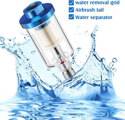 Pack of 6 Small Water Oil Separator Filter 1/4 Inch NPT Inlet and Outlet Air - Image 5
