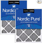 Nordic Pure 16x30x1 Furnace Air Filters MERV 12 Pleated Plus Carbon 2 Pack by NordicPure