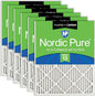 Nordic Pure 12x24x1 Pleated Air Filters MERV 13 Plus Carbon 6 Pack by NordicPure