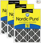 Nordic Pure 16x20x2 Furnace Air Filters MERV 10 Pleated Plus Carbon 3 Pack by NordicPure