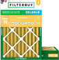 Filterbuy 20x24x4 Air Filter MERV 11 Superior Pet & Allergy Defense, by Filterbuy