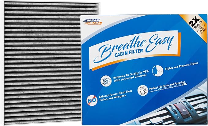 Spearhead Odor Defense Breathe Easy AC & Heater Cabin Filter | Fits Altima by SPEARHEAD