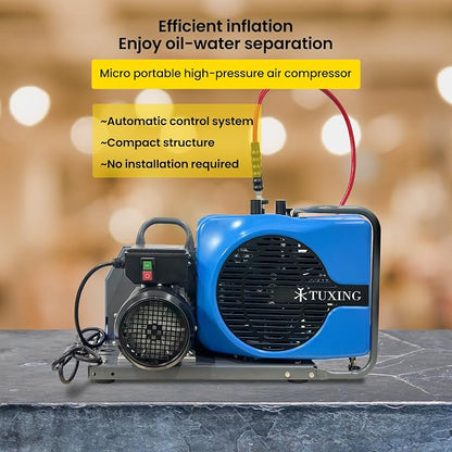 TUXING 4500Psi 300Bar High Pressure Diving Compressor, PCP Air Compressor - Image 6