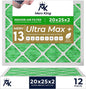 MervKing 20x25x2 Air Filter Actual Size: 19.7" x 24.7" x 1.75" MERV 13 MPR by MervKing