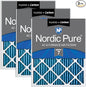 Nordic Pure 14x20x1 Pleated Air Filters MERV 7 Plus Carbon 3 Pack by NordicPure