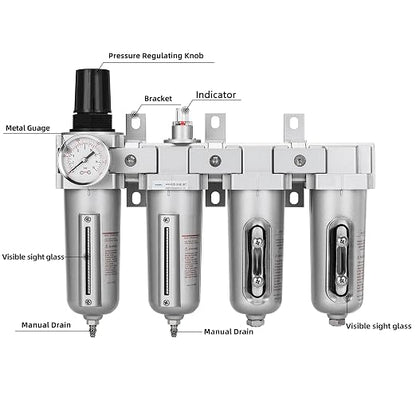 NANPU 3/4" NPT Industrial Grade 4 Stage Air Drying System - Image 2
