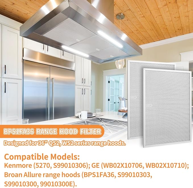 BPS1FA36 Aluminum Range Hood Vent Filter - Image 5