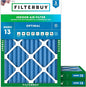 Filterbuy 20x24x2 Air Filter MERV 13 Optimal Smoke & Allergy Defense, by Filterbuy