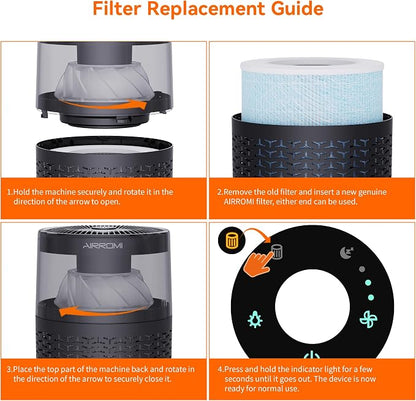 AIRROMI A2002 HEPA Air Purifier Replacement Filter, 4-In-1 Original Filter - Image 7