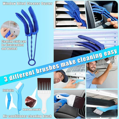 6 Pcs Air Conditioner Fin Comb Cleaner Set, Ac Fin Comb Straightener Tool - Image 4
