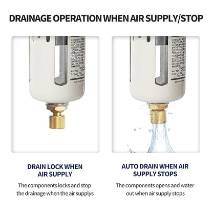 BLCH 3/8" NPT Air Compressor Water Separator - Image 2