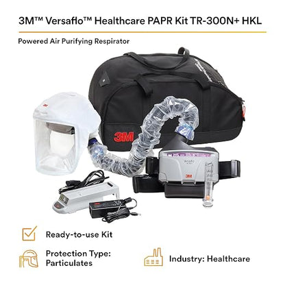 3M PAPR Respirator, Versaflo Powered Air Purifying Respirator Kit, TR-300N+ HKL - Image 3