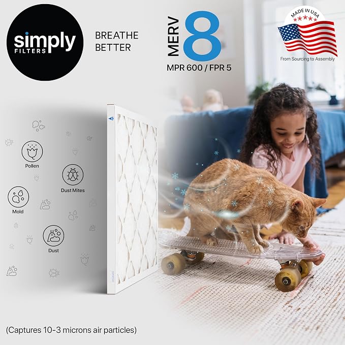 Simply 17.5x23.5x1 Air Filter, Merv 8, 6 Pack, - Image 8