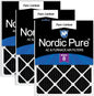 Nordic Pure 12x24x1 Pure Carbon Pleated Odor Reduction Furnace Air Filters 3 by NordicPure