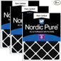 Nordic Pure 18x20x1 Pure Carbon Pleated Odor Reduction Furnace Air Filters 3 by NordicPure