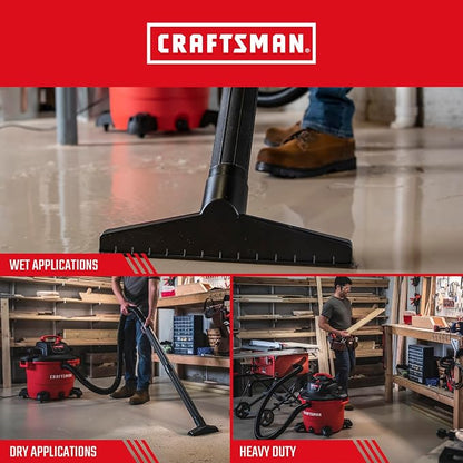 CRAFTSMAN CMXEVBE17595 16 Gallon 6.5 Peak HP Wet Dry Vac, Heavy-Duty Shop - Image 4