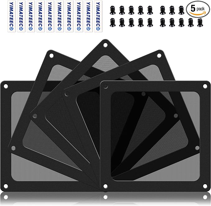 Dust Filter PC 90mm for Computer Cooler/PSU/Routers Nylon 80 Mesh, Magnetic by YIMATEECO
