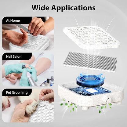HAMARA Nail Dust Collector Replacement Filters 4 Pack – Reusable 6x7 Inch - Image 8