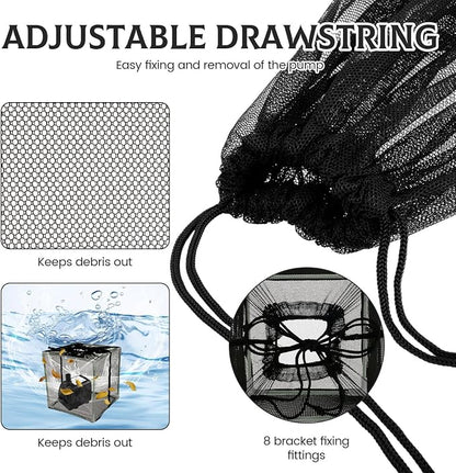 Pond Pump Filter Bag Solid Pump Mesh Box Adjustable Pond Filter Box Protective - Image 5